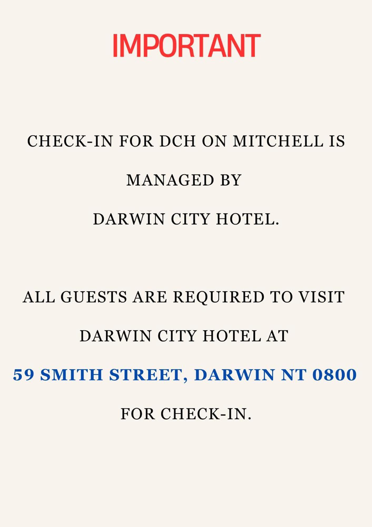 Hotel Dch On Mitchell Darwin Exterior foto
